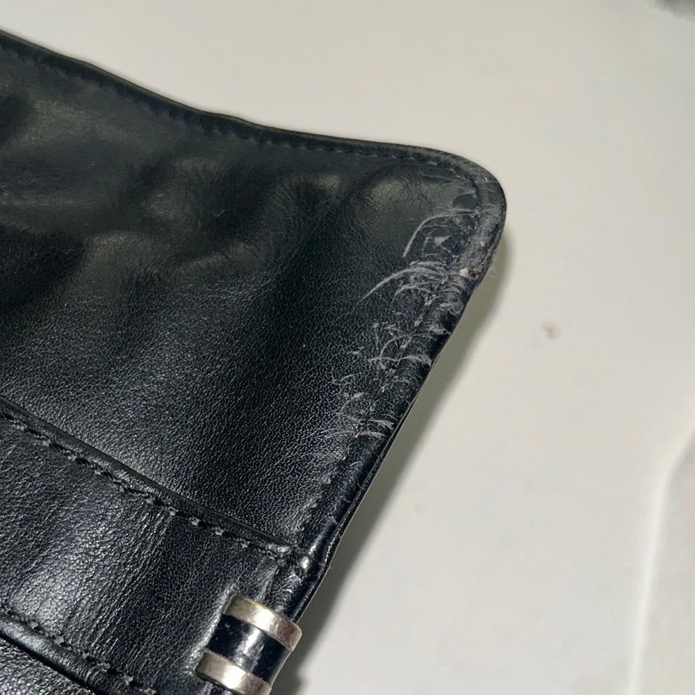 Elegant Black Leather Briefcase by Latico